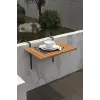 Ahşap Katlanır Balkon Masası