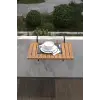 Ahşap Katlanır Balkon Masası