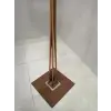 AHŞAP LAMBADER KÖŞE LAMBASI BOHEM CEVİZ KREM