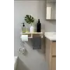 Ahşap sabunluk ve tuvalet kağıtlığı