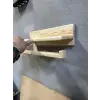 Ahşap sabunluk ve tuvalet kağıtlığı