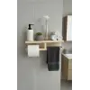 Ahşap sabunluk ve tuvalet kağıtlığı