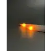 Alevsiz Led Şamdan Mum Pilli - 2 Adet (Pil Hediyelİ) (Beyaz)