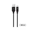 Alumicable XL Lightning Şarj ve Data Kablosu, Siyah, 2 m