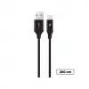 Alumicable XL Lightning Şarj ve Data Kablosu, Siyah, 2 m