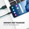 AlumiCable XL USB-A - USB-C Şarj Kablosu 2mt.