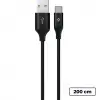 AlumiCable XL USB-A - USB-C Şarj Kablosu 2mt.