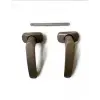 Alüminyum Basmalı Yaylı Kapı Kolu, Bronz Takım