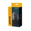 AM106 1000-1600-2000 DPI USB Kablolu Optik Mouse, Siyah
