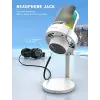 AmpliGame A8 Beyaz USB Oyuncu Mikrofonu