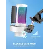 AmpliGame A8 Beyaz USB Oyuncu Mikrofonu
