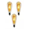 Ampul, 4W Dim Rustik Led Sarı Işık Armut Edison Ampul 3 Adet