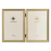 Antique Brass 5 x 7 Hinged Double Picture frame – Boncuk BORDER tasarım