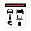 Arabada Bebek Var Araba Cam Sticker 24X28Cm
