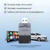 Araç İçi Kablosuz Android Auto ve CarPlay Adaptörü (Emt-004)