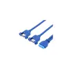Ars 19 Pin USB 3.0 Dişi - 2x USB 3.0 Dişi Panel Tipi Kablo
