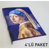 Art Journal 4lü A5 Çizgili Defter Seti