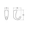ASKILIK 24 MM KROM - AAS2085 0024 CR