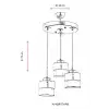 AV-60193-3T-KRM Krem Boyalı Modern Avize E27 Metal Cam 40cm
