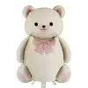 Ayıcık Teddy Folyo Balon Pembe Papyonlu