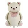 Ayıcık Teddy Folyo Balon Pembe Papyonlu
