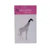 Aynalı Duvar Süsü (sticker) Zürafa Şekilli