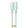 Azeada 60W Type-C to Type-C Şarj ve Data Kablosu 1m Yeşil PD-B82AY(Yeşil, Type-C to Type-C)
