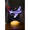 Babaya Özel Uçak Figürlü 3D LED Gece Lambası