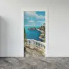 Balkon Deniz Desenli Kapı Giydirme Sticker Folyosu