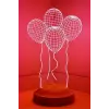 Balon Tasarımlı 3D Görünümlü LED Lamba