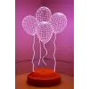 Balon Tasarımlı 3D Görünümlü LED Lamba