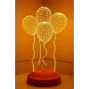 Balon Tasarımlı 3D Görünümlü LED Lamba