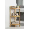 Bambu 3 Katlı Köşe Raf