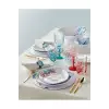 Bambu Beyaz Melamin Servis Tabağı 43 Cm