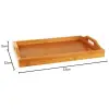 Bambu Dikdörtgen Sunum Tepsi 33x22x5 cm, Sofra Tepsisi, Çay Tesisi, Bambu Daire Tepsi