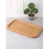 Bambu Lüks Dikdörtgen Servis 25 * 14 cm Sunum Tabağı