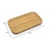 Bambu Lüks Dikdörtgen Servis 25 * 14 cm Sunum Tabağı