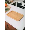 Bambu Lüx Dikdörtgen Büyük Servis-Sunum Tabağı 30x20x1,8 cm