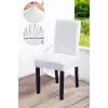 Bambu Sandalye Örtüsü 6 Adet Beyaz