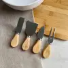 Bambu Saplı Peynir Bıçağı Seti, 4 Parça
