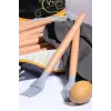 Bambu Saplı Silikon Fırça Renkli