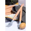 Bambu Saplı Silikon Fırça Renkli