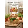 Bambu Sebzelik, Bambu Raflı Organizer 32 x 28