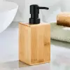 Bambu Sıvı Sabunluk, Modern Siyah Pompalı, 17x7x7 cm