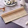 Bambu Sushi Sarma Hasırı, 24x24 cm, Doğal Bambu Sushi Matı