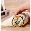 Bambu Sushi Sarma Hasırı, 24x24 cm, Doğal Bambu Sushi Matı