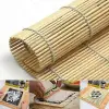 Bambu Sushi Sarma Hasırı, 24x24 cm, Doğal Bambu Sushi Matı