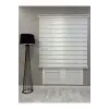 Bambu Zebra Stor Güneşlik Perde, 200 x 260, Beyaz