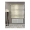 Bambu Zebra Stor Güneşlik Perde, Krem, 100 x 200