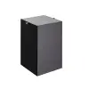 Banyo Çöp Kovası, 4 L, Siyah/Krom Renk